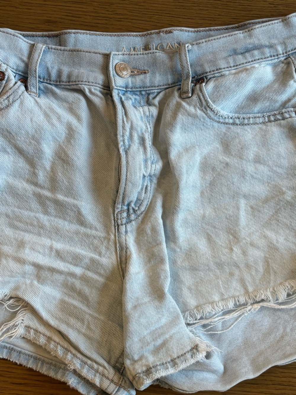 American Eagle Outfitters Light Blue Denim Cutoff Shorts